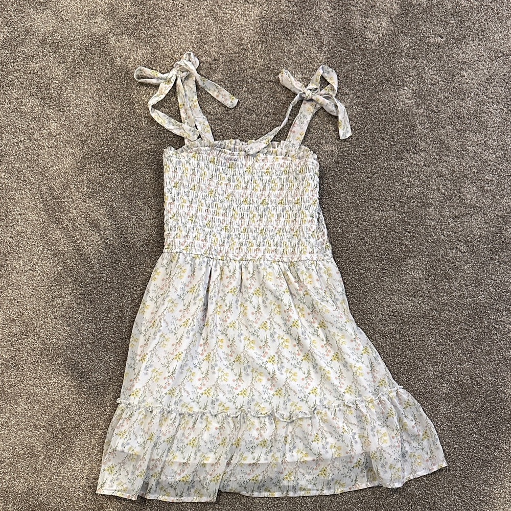 Floral Women’s Dress with Bow Straps  from Francesca’s